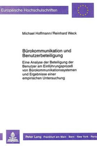 Cover of Buerokommunikation Und Benutzerbeteiligung