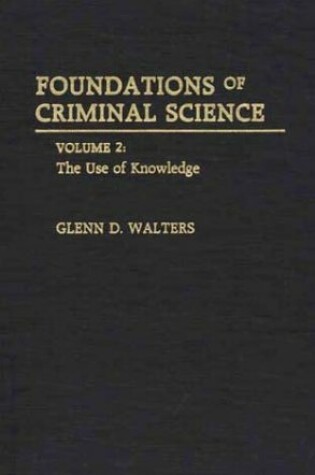 Cover of Foundations of Criminal Science [2 volumes]