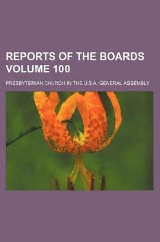 Cover of Reports of the Boards Volume 100