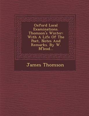 Book cover for Oxford Local Examinations. Thomson's Winter