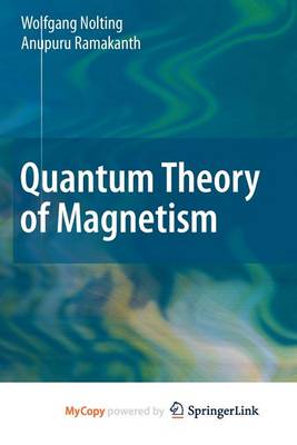 Book cover for Quantum Theory of Magnetism