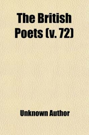 Cover of The British Poets (Volume 72); Including Translations