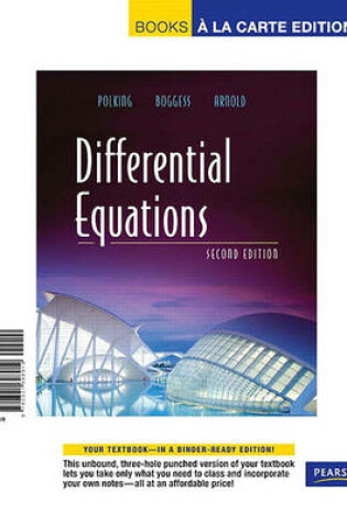 Cover of Differential Equations, Books a la Carte Edition
