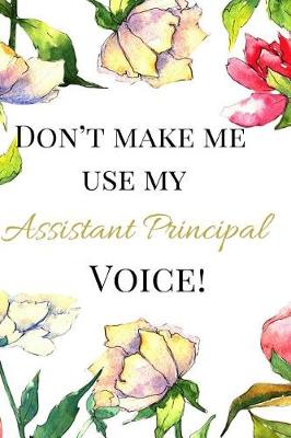 Book cover for Don't Make Me Use My Assistant Principal Voice