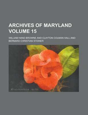 Book cover for Archives of Maryland (V.56)