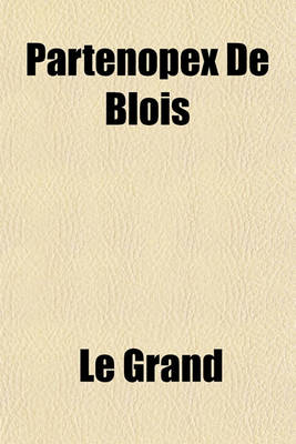 Book cover for Partenopex de Blois