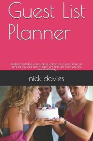 Cover of Guest List Planner