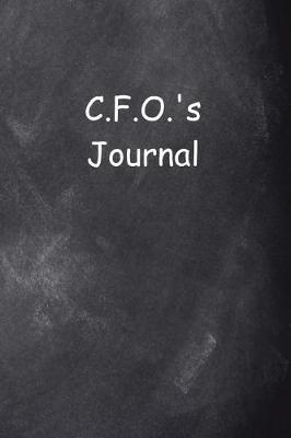 Book cover for C.F.O.'s Journal Chalkboard Design