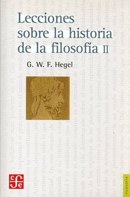 Book cover for Lecciones Sobre La Historia de La Filosofia 2