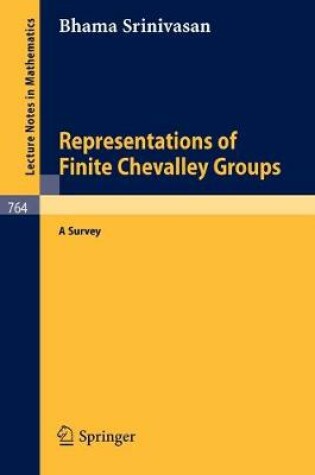 Cover of Representations of Finite Chevalley Groups