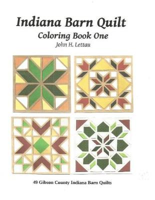 Book cover for Indiana Barn Quilt Coloring Book One