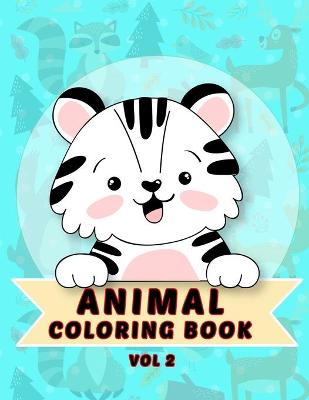 Book cover for Animal Coloring Book Vol 2