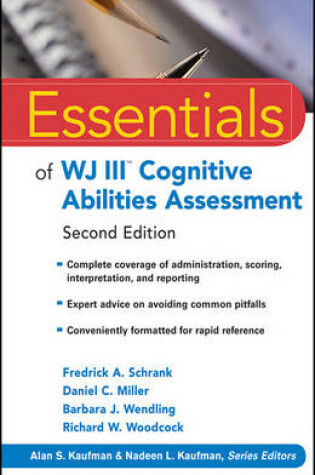 Cover of Essentials of WJ III Cognitive Abilities Assessment