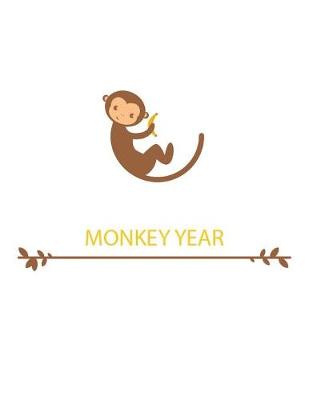 Book cover for Monkey Year Blank Lined Notebook