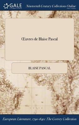 Book cover for Oeuvres de Blaise Pascal