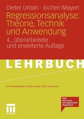 Book cover for Regressionsanalyse: Theorie, Technik Und Anwendung