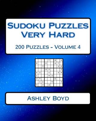 Book cover for Sudoku Puzzles Very Hard Volume 4