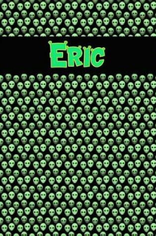 Cover of 120 Page Handwriting Practice Book with Green Alien Cover Eric