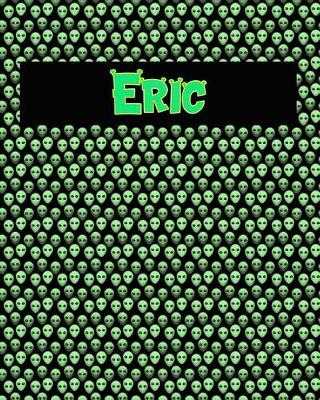 Book cover for 120 Page Handwriting Practice Book with Green Alien Cover Eric