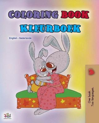 Book cover for Coloring book #1 (English Dutch Bilingual edition)