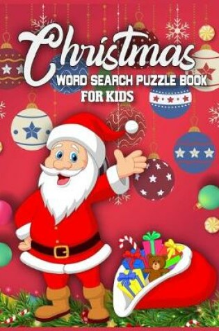 Cover of Christmas Word Search Puzzle Book For Kids