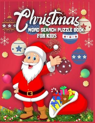 Book cover for Christmas Word Search Puzzle Book For Kids