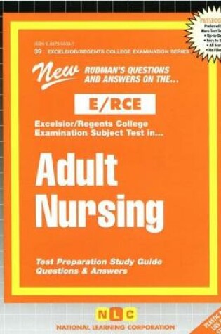 Cover of ADULT NURSING