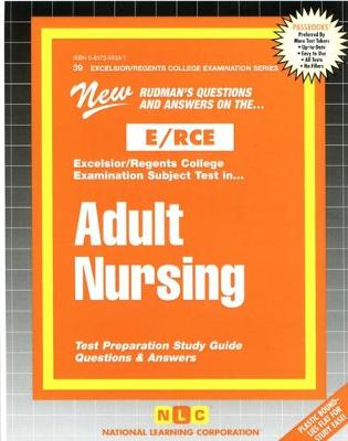Book cover for ADULT NURSING