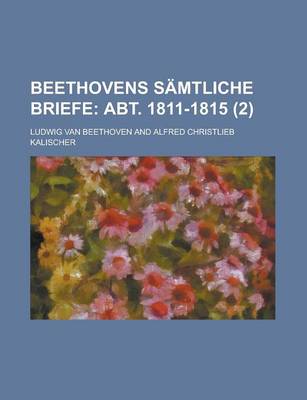 Book cover for Beethovens Samtliche Briefe (2)