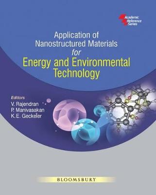 Book cover for Application of Nanostructured Materials for Energy and Environmental Technology