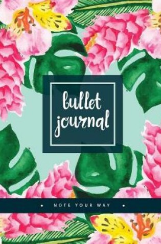 Cover of Bullet Journal Write Your Way, Dated Notebook 8x10" 150 P, Pink Orchid Bloom in Garden