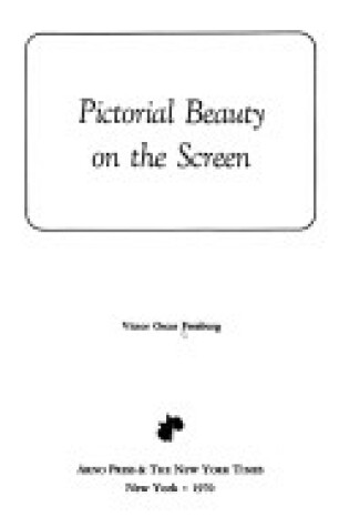 Cover of Pictorial Beauty on the Screen