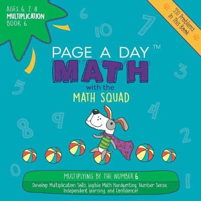 Book cover for Page a Day Math Multiplication Book 6