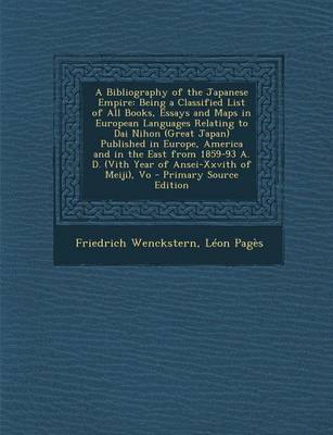 Book cover for A Bibliography of the Japanese Empire