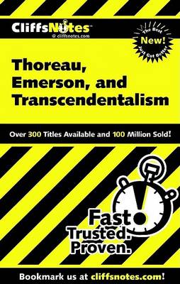 Book cover for Cliffsnotes Thoreau, Emerson, and Transcendentalism