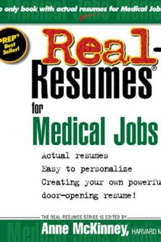 Cover of Real-Resumes for Medical Jobs