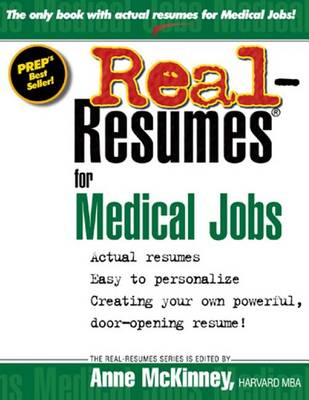 Book cover for Real-Resumes for Medical Jobs