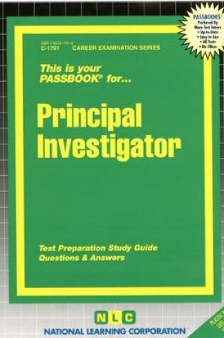 Cover of Principal Investigator