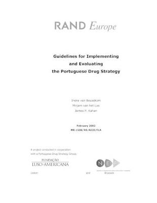 Book cover for Guidelines for Implementing and Evaluating the Portuguese Drug Strategy