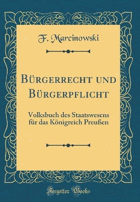 Book cover for Bürgerrecht Und Bürgerpflicht