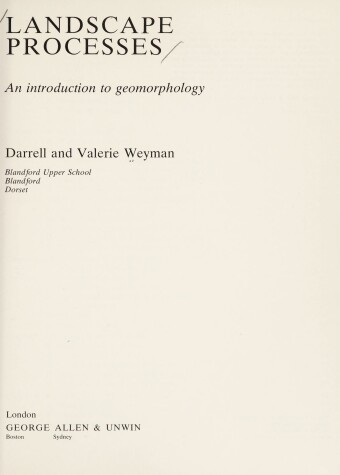 Cover of Landscape Processes