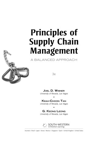 Cover of Principles of Supply Chain Management