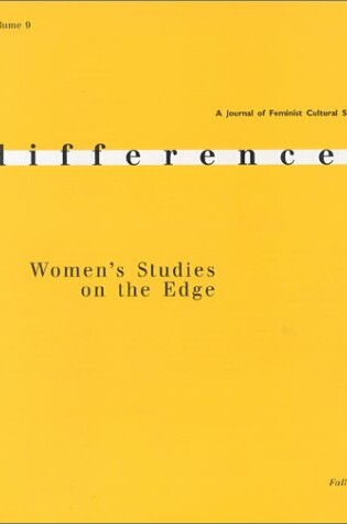 Cover of Women's Studies on the Edge