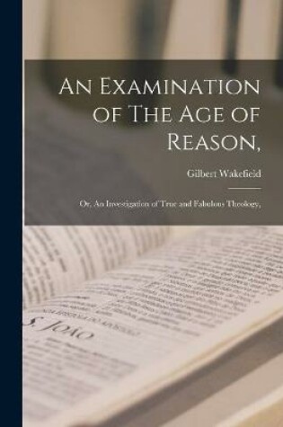 Cover of An Examination of The Age of Reason,