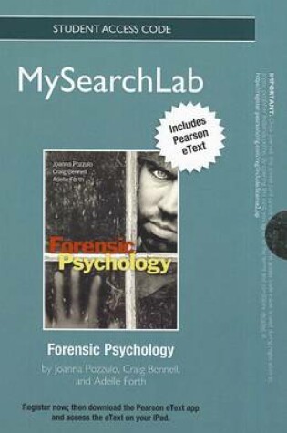 Cover of MyLab Search with Pearson eText -- Standalone Access Card -- for Forensic Psychology