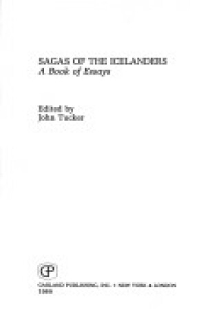 Cover of Sagas of the Icelanders