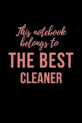 Cover of Notebook for the BEST Cleaner
