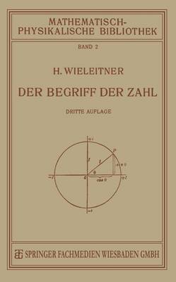 Cover of Der Begriff Der Zahl in Seiner Logischen Und Historischen Entwicklung