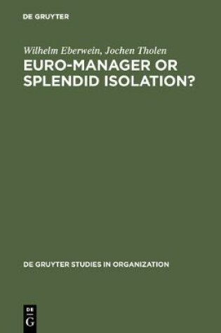 Cover of Euro-Manager or Splendid Isolation?