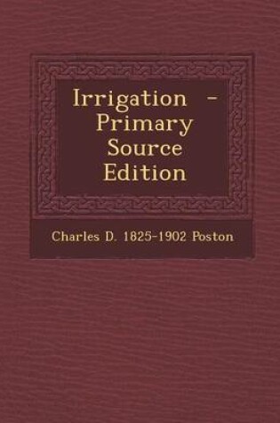 Cover of Irrigation